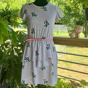 Girls summer cactus dress
